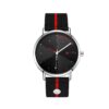 RELÓGIO MOD K8050 CX PRATA, MOSTR. PRETO, PULS. PRETA E VERM