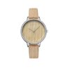 RELÓGIO MOD K0078L CX PRATA, MOSTRADOR E  PULSEIRA MARROM