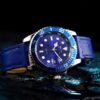 RELÓGIO MOD S3961G CX PRATA, BEZEL, MOSTRADOR. E PULS. AZUL - Image 3