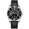 RELÓGIO MOD S3961G CX PRATA, MOSTRADOR E PULSEIRA PRETA